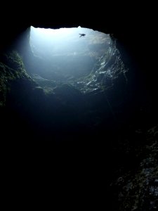 Descending into Harwood's Hole