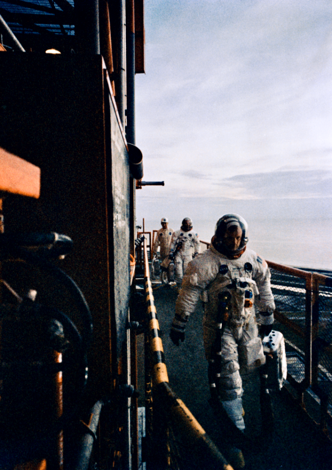 That morning when you board a spaceship to go walk on another world