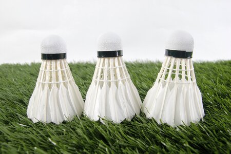 Badminton sport shuttlecock
