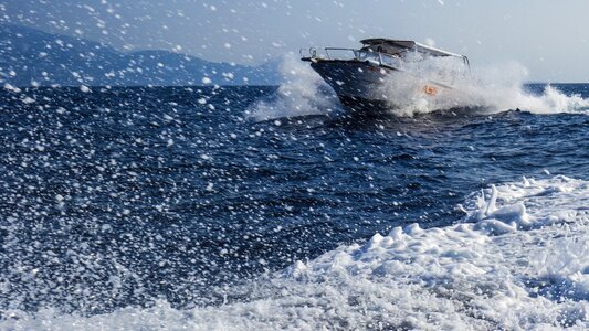 Powerboat sea ship photo