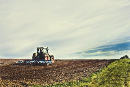 Agricultural tractor agricultural agro photo