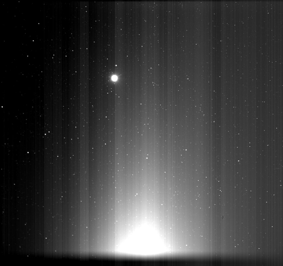 Earth seen from 26 million miles away by NASA's Parker Solar Probe