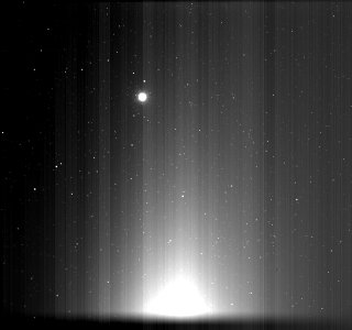 Earth seen from 26 million miles away by NASA's Parker Solar Probe
