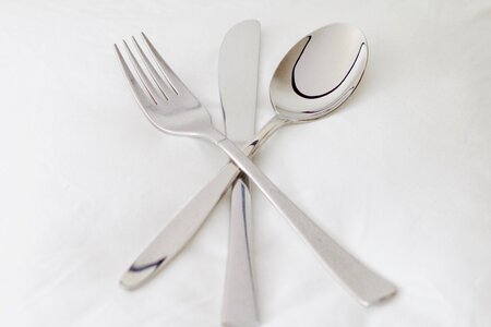 Cutlery metal gloss photo