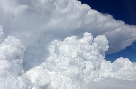 Sky fluffy cloudscape photo