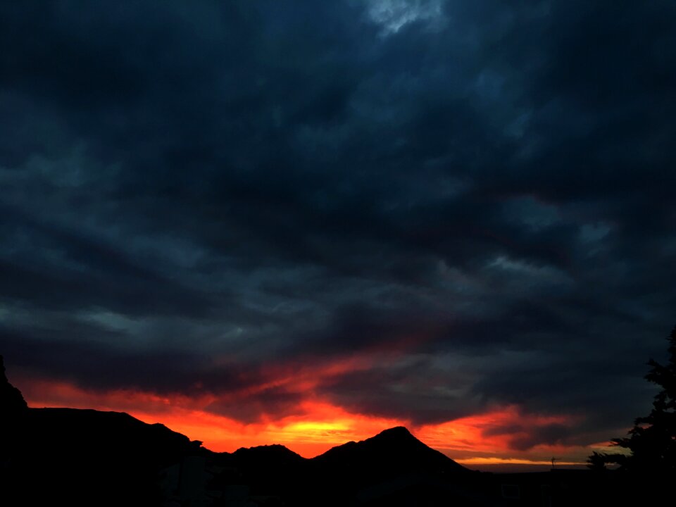 Dark sky dark clouds cauldron