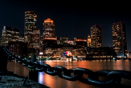 Boston Skyline at Night