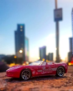 Hot Wheels car toy corvette barby 2018 diecast model car