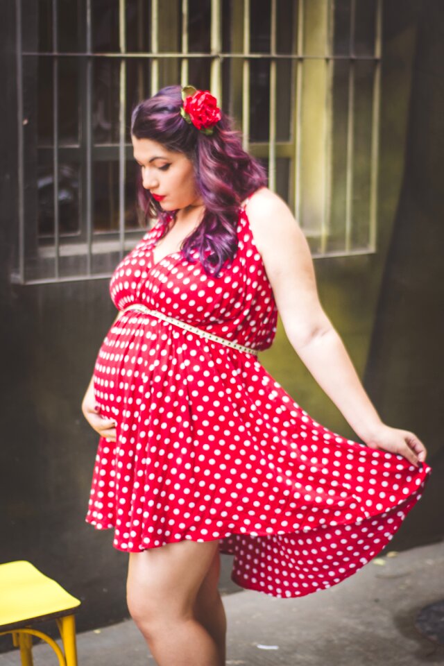 Vintage pregnant vintage retro