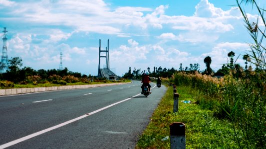 Cao Lanh bridge. Dong Thap provide, Viet Nam photo