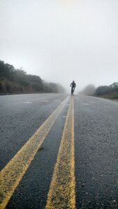 Mountain bicycle cloudy