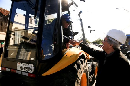 20.08.2018 - Prefeito em exercício Idemar Barz durante visita obra de instalação adutora ETA São Gonçalo - Foto: Gustavo Vara photo