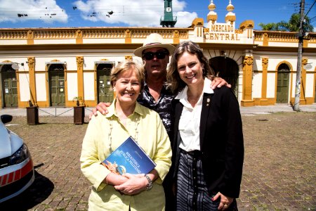 12.02.2018 - Prefeita Paula Mascarenhas durante entrega de ambulâncias do SAMU com a Senadora Ana Amélia Lemos - Foto: Gustavo Vara