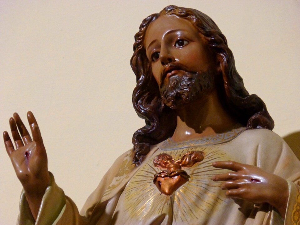 Sacred heart christianity religious art