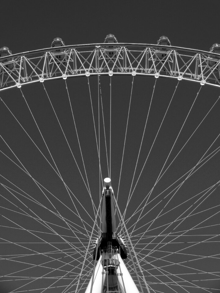 Black and white landmark london