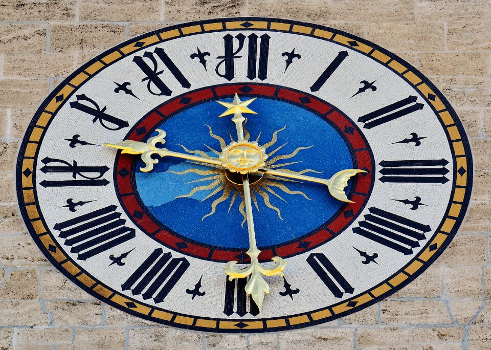 Clock tower munich marienplatz photo