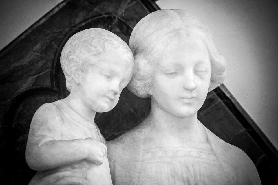 Mother of god art nouveau figure