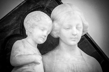 Mother of god art nouveau figure