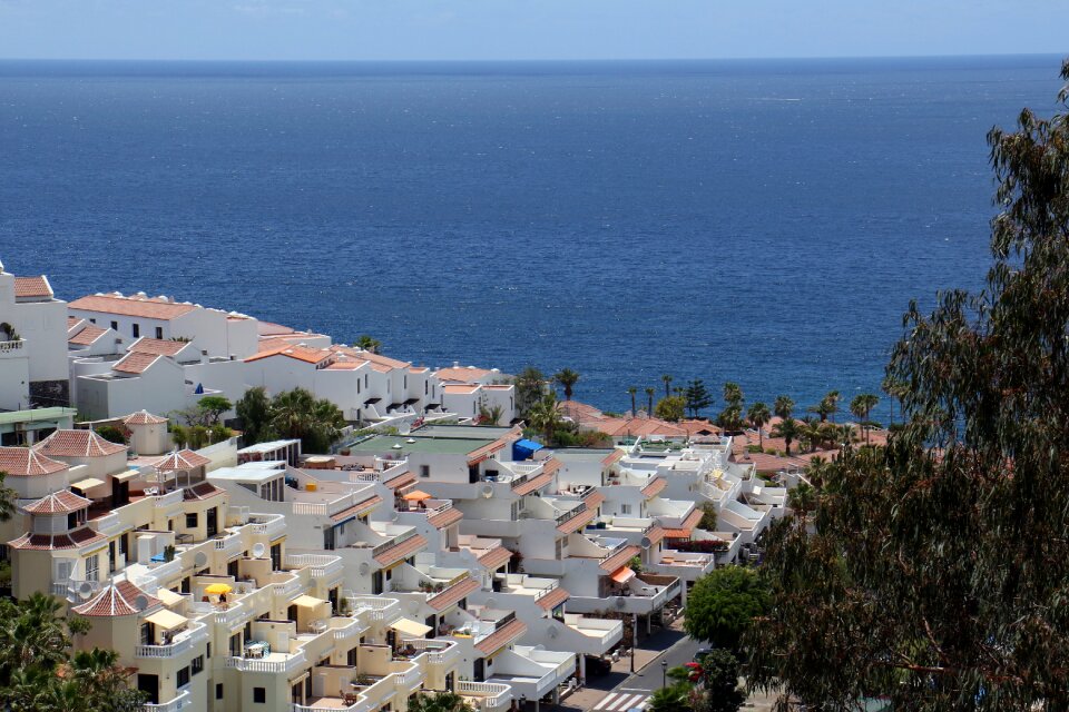 White houses canary islands scenery
