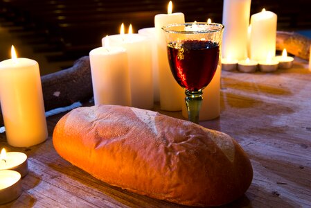 Communion wine bread