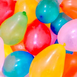 Water balloon colourful cute