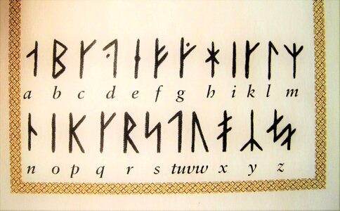 Characters old alphabet