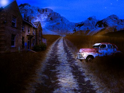 Old abandoned vehicle