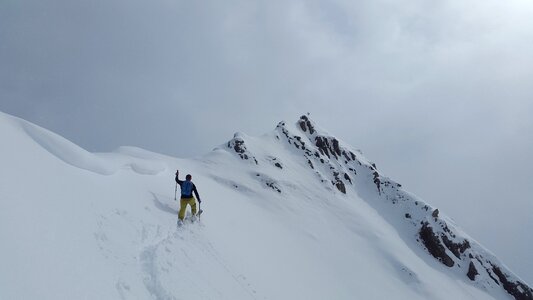 Elfer ostgipfel summit cross snow