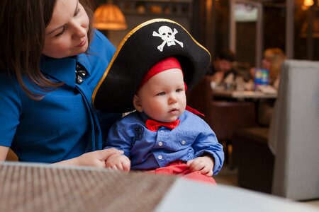 Holiday pirate hat baby