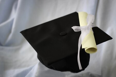 University student gray graduation