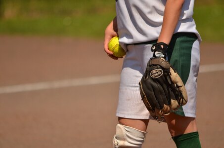 Throw ball glove photo