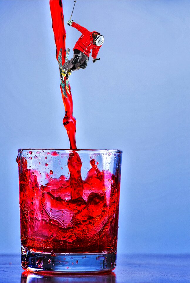 Skier alcohol beverage