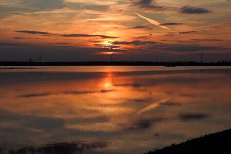 Abendstimmung afterglow twilight photo