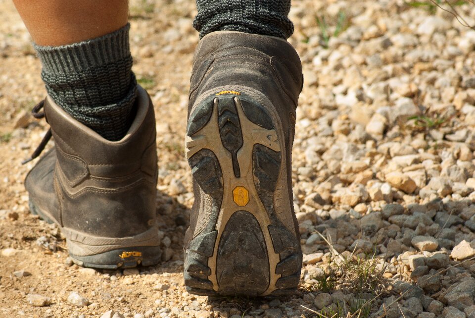 Walker hiking trekking