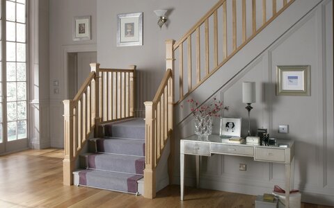 Oak stairs jackson wood turners newel post photo