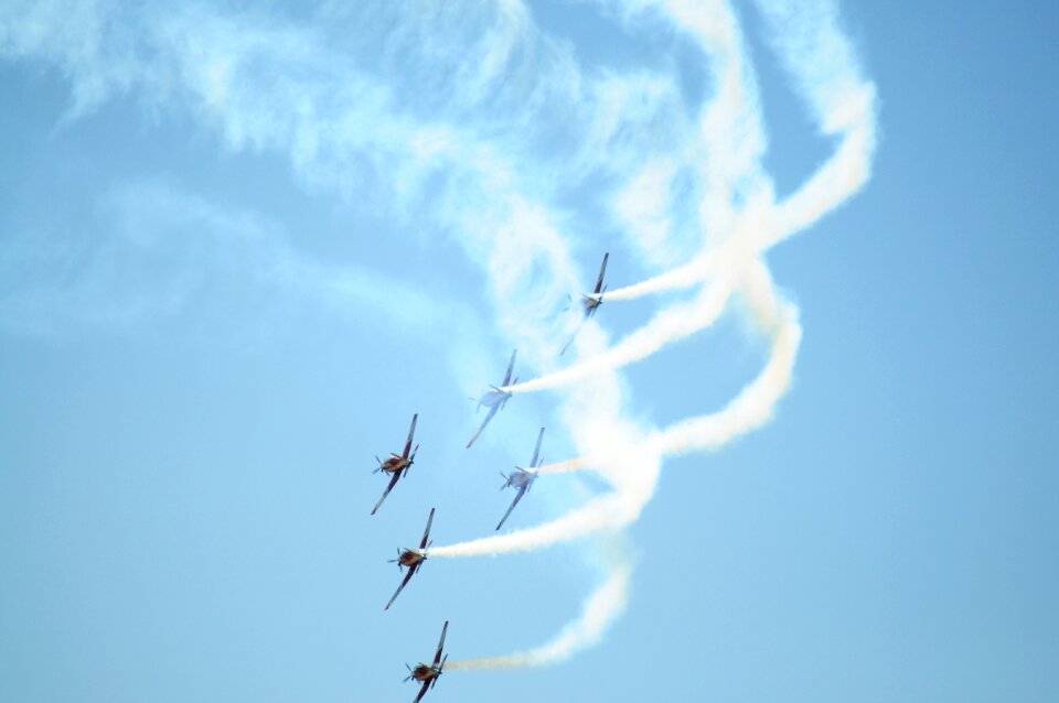 Planes flying formation