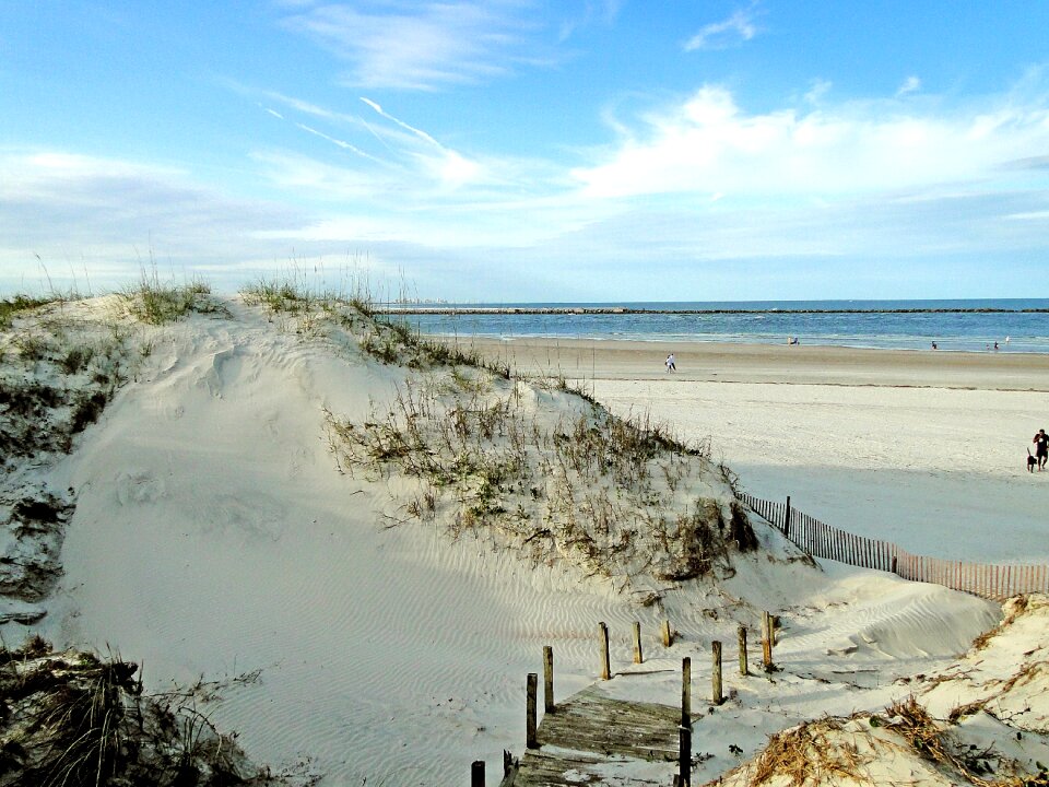 Seaside coast pile