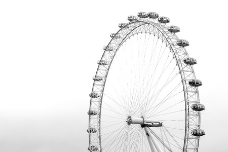 Carnival ferris wheel sky