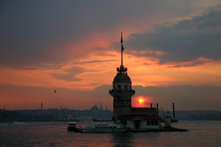 Maiden's tower kiz kulesi istanbul landscape photo
