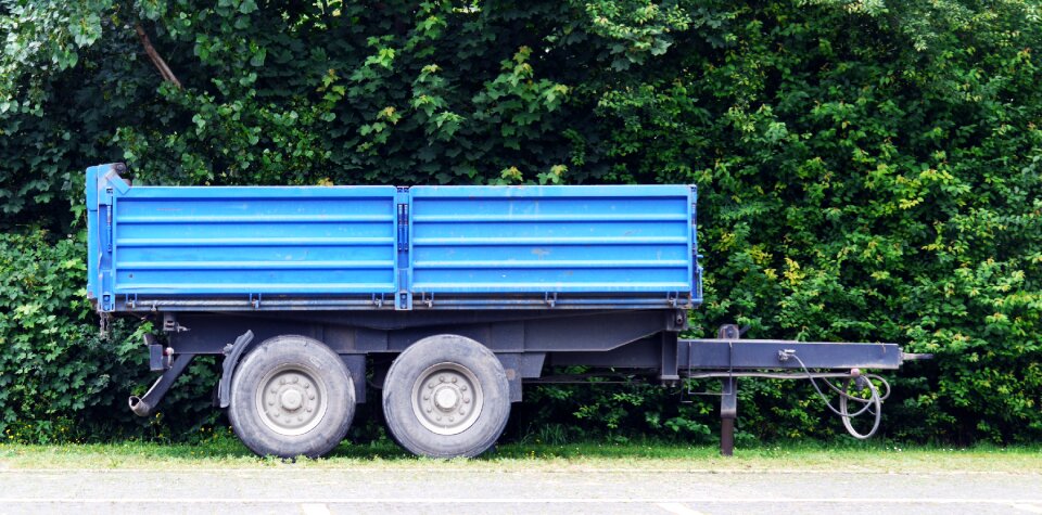 Turned off agriculture tractors