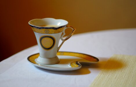 Hot cup of coffee mug