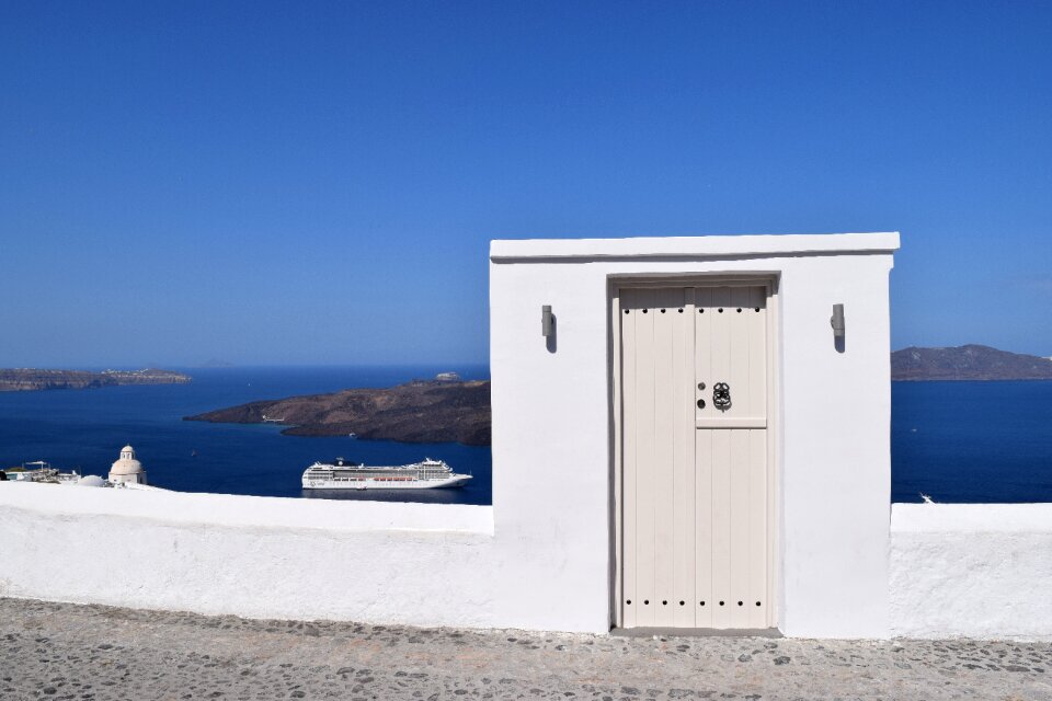 Santorini greece door