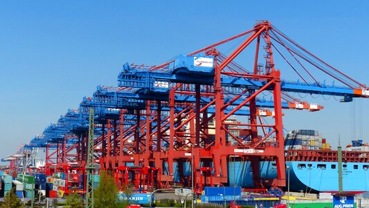 Container ship port cargo photo