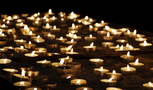 Prayer candlelight faith photo
