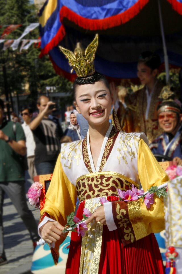 Parade colorful outfit festival