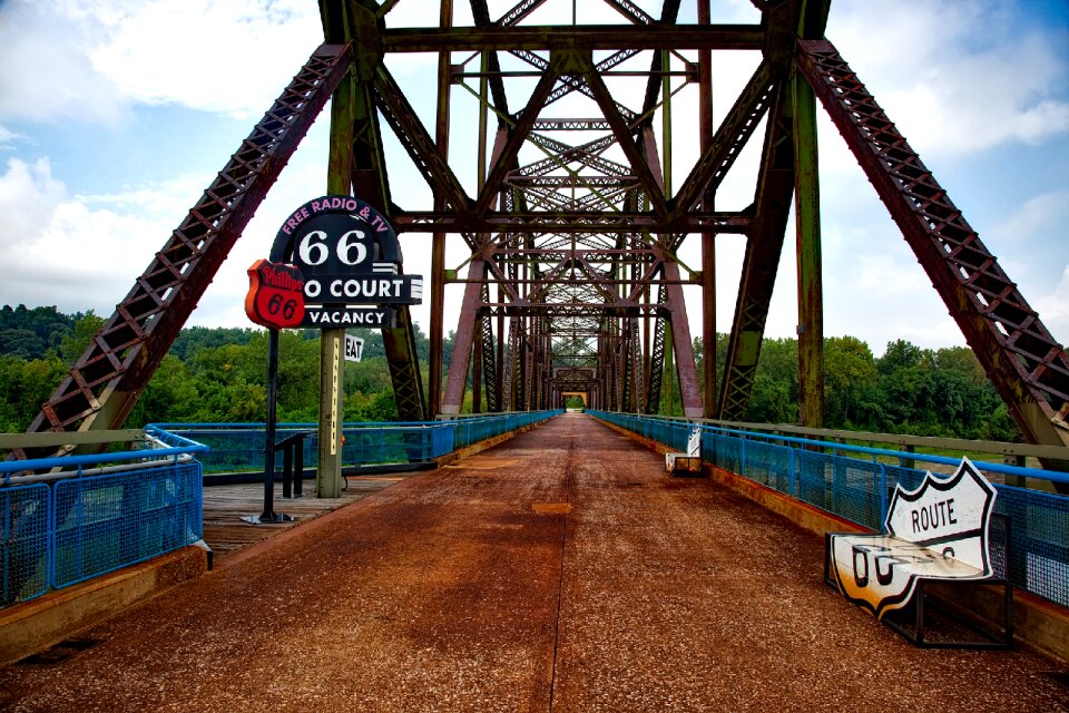 Route 66 travel sky