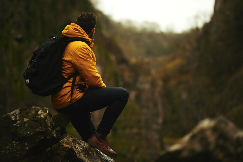 Outdoors rocks sitting