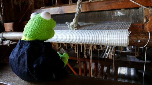 Craft hand labor kermit