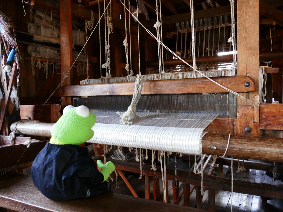 Craft hand labor kermit