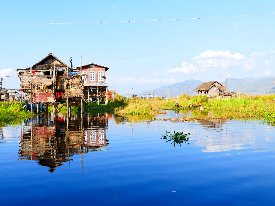 Stilt house hut stilt houses photo